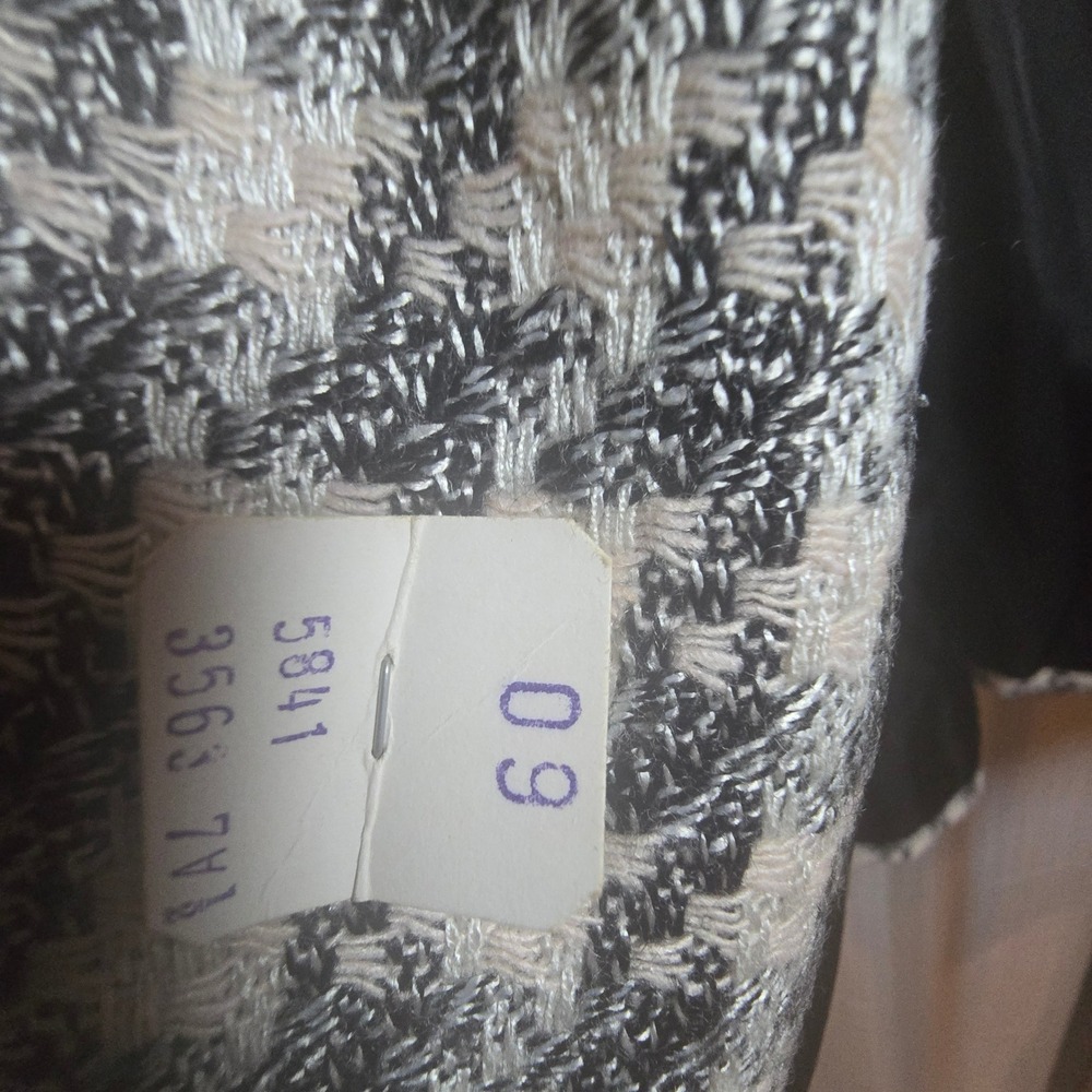 Raspini‎ Vintage Houndstooth Tweed Blazer London Paris Tailored USA 7/8 - Picture 7 of 8